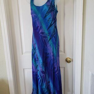 Jungle Print Sheath Maxi Dress